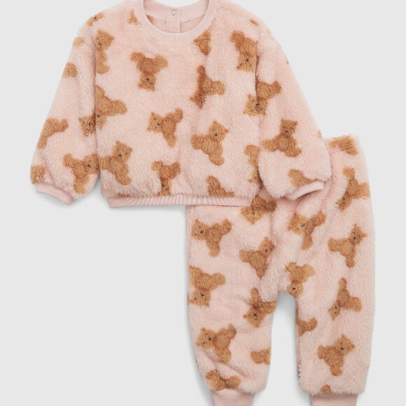 🧡 2 for 40 🧡 Gap Baby Teddy Bear Soft Outfit Set - Picture 1 of 6
